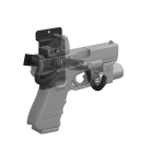 Wall Mount Pistol Holder - HD09