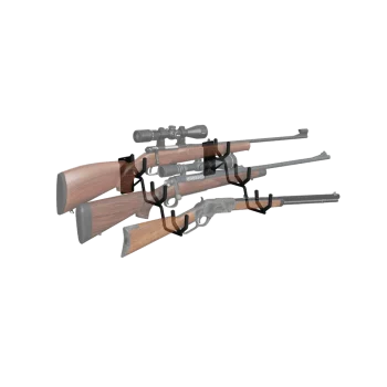 Horizontal Gun Rack for 3 Rifles - Slatwall - HD105-3SW