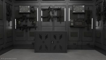Ammunition storage cabinet
